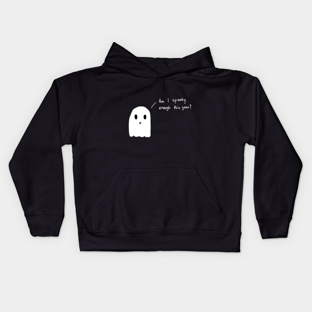 am i spooky enough Kids Hoodie by cahacc